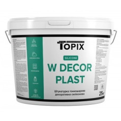 Topix W Decor Plast Silicone-Silicate, Штукатурка декоративная, 25 кг Topix W Decor Plast Silicone-Silicate, Штукатурка декоративная, 25 кг
