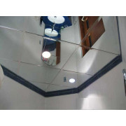 Зеркальный алюминиевый потолок, серебро Зеркальный алюминиевый потолок, серебро