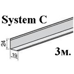 Угловой профиль, усиленный 3 м, System C Угловой профиль, усиленный 3 м, System C