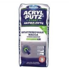 Снежка, Акрил-Путц универсальная шпаклевка , 20 кг Снежка, Акрил-Путц универсальная шпаклевка , 20 кг