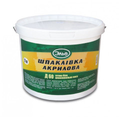 Эльф Д 60 шпаклевка готовая до 2 мм, 17 кг Эльф Д 60 шпаклевка готовая до 2 мм, 17 кг