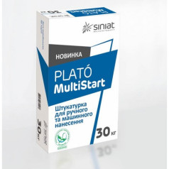 Plato MultiStart, машинная гипсовая штукатурка, 30 кг Plato MultiStart, машинная гипсовая штукатурка, 30 кг