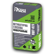 Полипласт ПШТ-025, Штукатурка гипсовая универсальная, 25 кг Полипласт ПШТ-025, Штукатурка гипсовая универсальная, 25 кг