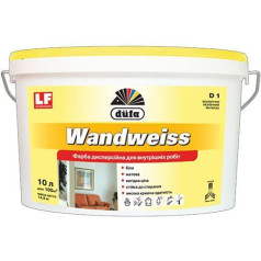 Dufa Wandweiss D1, белая матовая дисперсия, 10 л Dufa Wandweiss D1, белая матовая дисперсия, 10 л