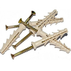 Дюбель с ударным шурупом 6х40 мм (100 шт) Дюбель с ударным шурупом 6х40 мм (100 шт)