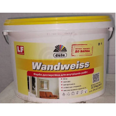 Dufa Wandweiss D1, белая матовая дисперсия, 2,5 л Dufa Wandweiss D1, белая матовая дисперсия, 2,5 л