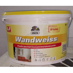 Dufa Wandweiss D1, белая матовая дисперсия, 5 л Dufa Wandweiss D1, белая матовая дисперсия, 5 л
