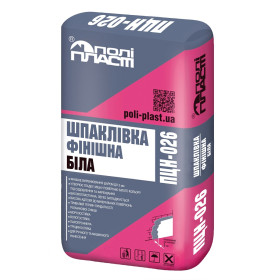 Полипласт ПЦН-026, Шпаклевка цементная финишная, 20 кг