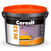 Ceresit IN 53 (СТ-53) акриловая структурная краска, 10 л. Ceresit IN 53 (СТ-53) акриловая структурная краска, 10 л.