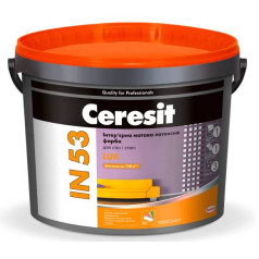 Ceresit IN 53 (СТ-53) акриловая структурная краска, 10 л. Ceresit IN 53 (СТ-53) акриловая структурная краска, 10 л.