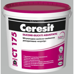 Ceresit СТ 175 Короед Силикон-силикатная штукатурка (зерно 2 мм), 25 кг Ceresit СТ 175 Короед Силикон-силикатная штукатурка (зерно 2 мм), 25 кг