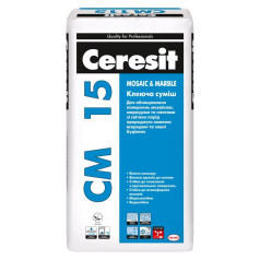 Ceresit СМ 15 "белый" для приклеивания мрамора, белого камня, 25 кг Ceresit СМ 15 "белый" для приклеивания мрамора, белого камня, 25 кг