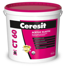 Ceresit CT 60 (2,5 мм) Камешковая декоративная штукатурка, 25 кг