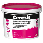Ceresit CT 95 готовая финишная шпаклевка 1-3 мм, 10л