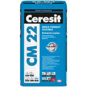 CERESIT CM 22 Mega Format Flexible, Клей высокоэластичный для крупноформатной плитки, 25 кг
