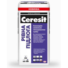 Ceresit "Ровный пол" - Самовыравнивающаяся смесь, 25 кг Ceresit "Ровный пол" - Самовыравнивающаяся смесь, 25 кг