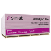 Siniat Nida FIRE PLUS, Гипсокартон огнестойкий, 12,5 мм Siniat Nida FIRE PLUS, Гипсокартон огнестойкий, 12,5 мм