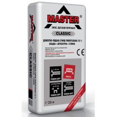 Мастер Классик смесь для штукатурки, стяжки, кладки, 25 кг. Мастер Классик смесь для штукатурки, стяжки, кладки, 25 кг.