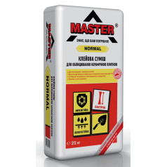 Мастер Нормал для приклеивания плитки, 25 кг Мастер Нормал для приклеивания плитки, 25 кг