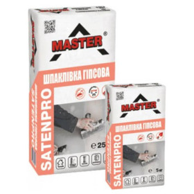 Master "SATENPRO", Шпаклевка гипсовая финишная (для внутренних работ)