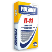 Полимин P-11 термостойкий клей: камины, печи, теплый пол, 25 кг