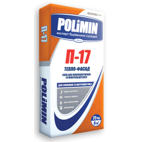 Полимин П-17, Клей для пенополистирола и минеральной ваты, 25 кг
