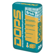 DOPS Brick, Клей теплоизоляционный для керамоблока, 20 кг DOPS Brick, Клей теплоизоляционный для керамоблока, 20 кг