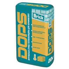DOPS Brick, Клей теплоизоляционный для керамоблока, 20 кг DOPS Brick, Клей теплоизоляционный для керамоблока, 20 кг
