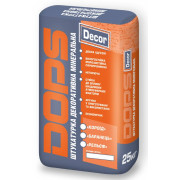DOPS Decor (Полипласт), Штукатурка декоративная «Короед», зерно 2,5 мм, белая, 25 кг