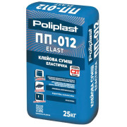 Полипласт ПП-012 ELAST, Эластичная клеевая смесь, серая, 25 кг