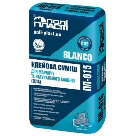 Полипласт ПП-015 BLANCO, Клей для мрамора и камня, 25 кг