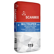 Scanmix MULTISUPER Grey 119, Клей для плитки, 25 кг Scanmix MULTISUPER Grey 119, Клей для плитки, 25 кг