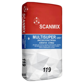 Scanmix MULTISUPER Grey 119, Клей для плитки, 25 кг