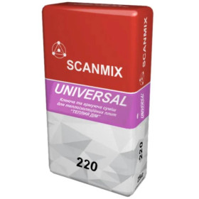 Scanmix UNIVERSAL 220, Клеящая и армирующая смесь, 25 кг