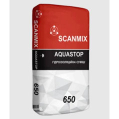 Scanmix AQUASTOP 650, Смесь гидроизоляционная, 25кг Scanmix AQUASTOP 650, Смесь гидроизоляционная, 25кг