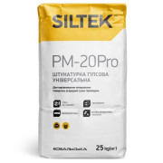 Siltek PM-20 Pro, Штукатурка гипсовая универсальная, 25 кг Siltek PM-20 Pro, Штукатурка гипсовая универсальная, 25 кг