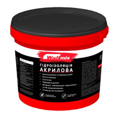 Wallmix, Гидроизоляционная акриловая смесь, 4,2кг Wallmix, Гидроизоляционная акриловая смесь, 4,2кг