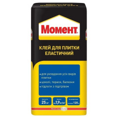 Момент элестичный клей для плитки, 25 кг Момент элестичный клей для плитки, 25 кг