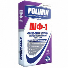 Полимин ШФ-1 Короед штукатурка декоративная, 25 кг Полимин ШФ-1 Короед штукатурка декоративная, 25 кг