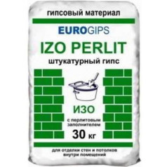 Izogips Евро, штукатурка стартовая 5-50 мм, 25 кг Izogips Евро, штукатурка стартовая 5-50 мм, 25 кг