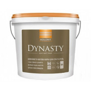 Kolorit Dynasty, Краска латексная интерьерная, база А, белая, 9 л Kolorit Dynasty, Краска латексная интерьерная, база А, белая, 9 л