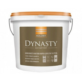 Kolorit Dynasty, Краска латексная интерьерная, база А, белая, 0,9 л