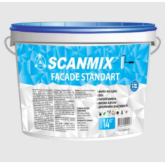 Краска фасадная Scanmix Facade STANDART, акриловая, 14 кг Краска фасадная Scanmix Facade STANDART, акриловая, 14 кг