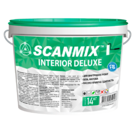 Краска Scanmix INTERIOR DELUXE, интерьерная, 14 кг
