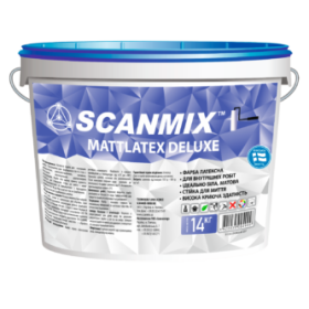 Краска Scanmix MATTLATEX DELUXE, интерьерная, 14 кг