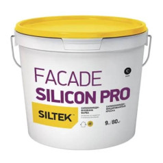 Siltek Facade Silicon Pro База С, Краска силиконовая премиум, 9 л
